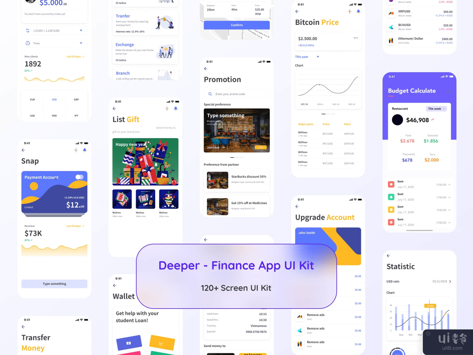 Deeper - Finance App UI Kit