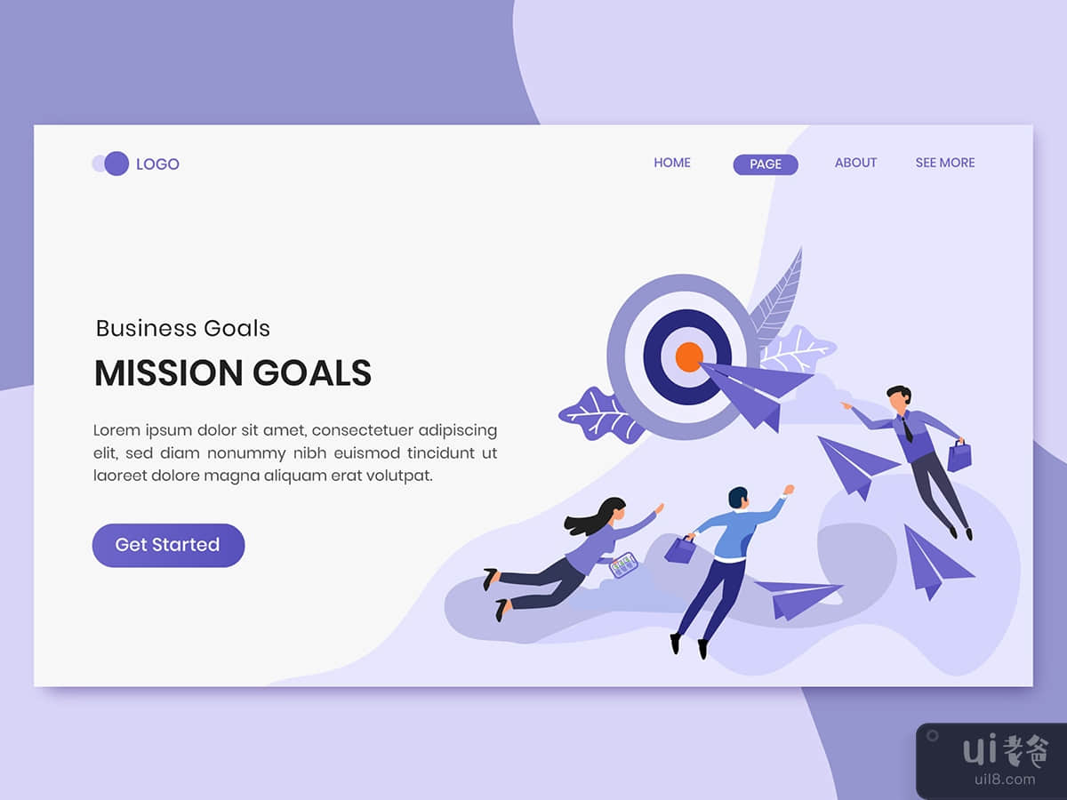 Mission Goals Marketing Landing Page