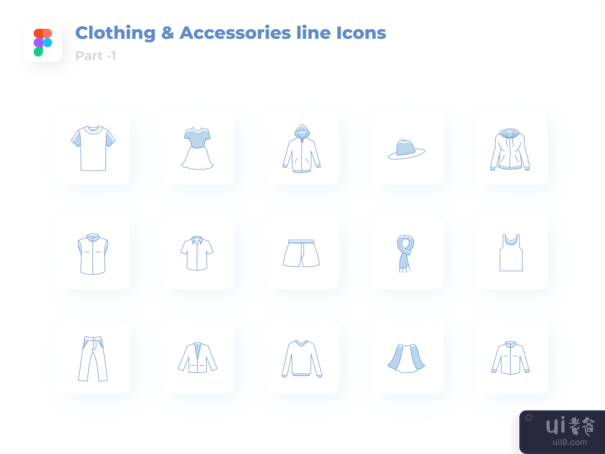 Clothing & Accessories Icons part-1