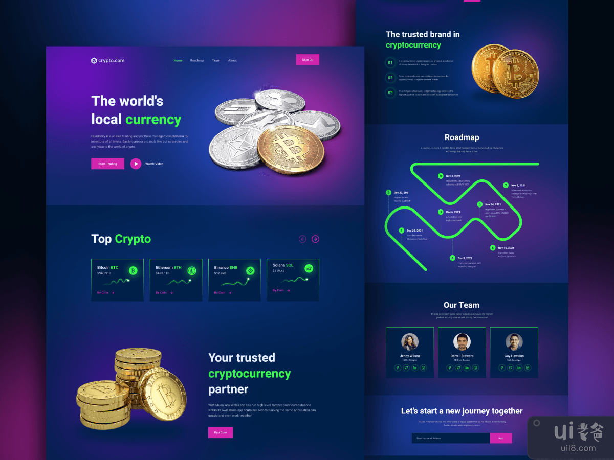 Crypto Landing Page