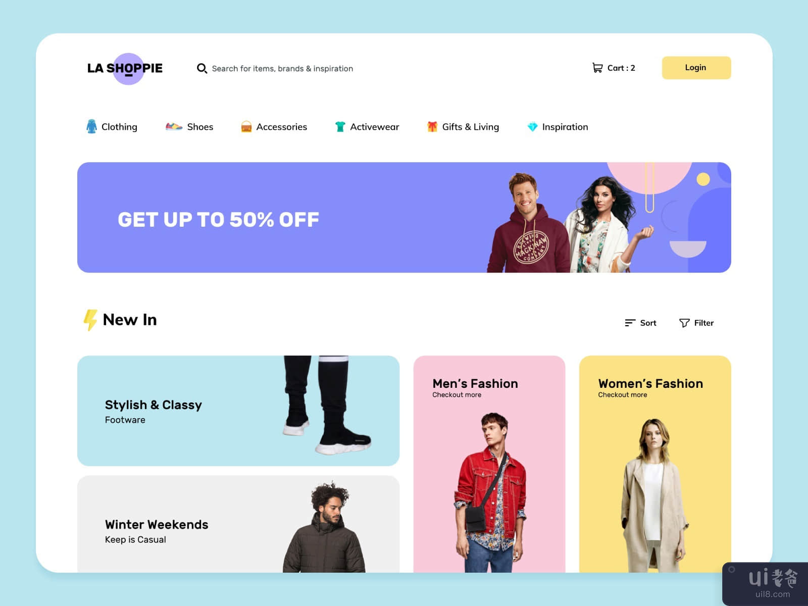 Clothing eCommerce Shop Webpage