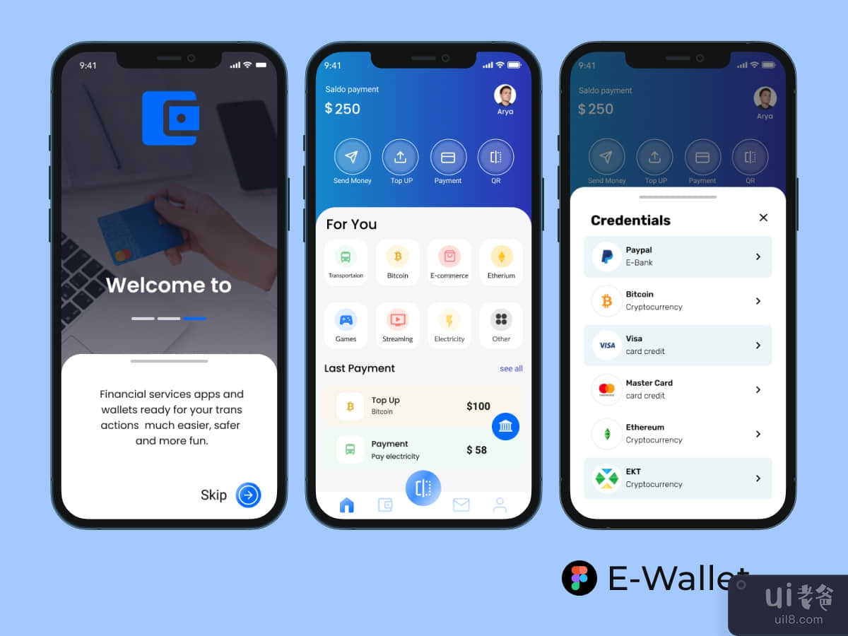 E-Wallet UI Kits