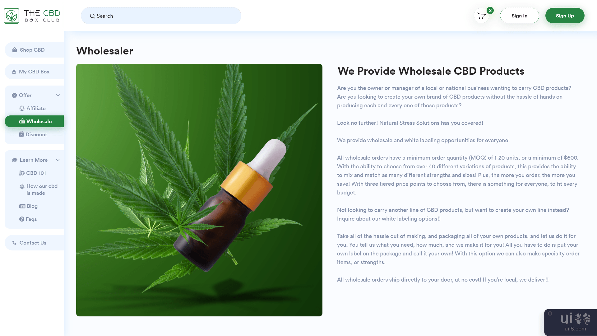 大麻和大麻网站设计(Cannabis & Marijuana Website design)插图3