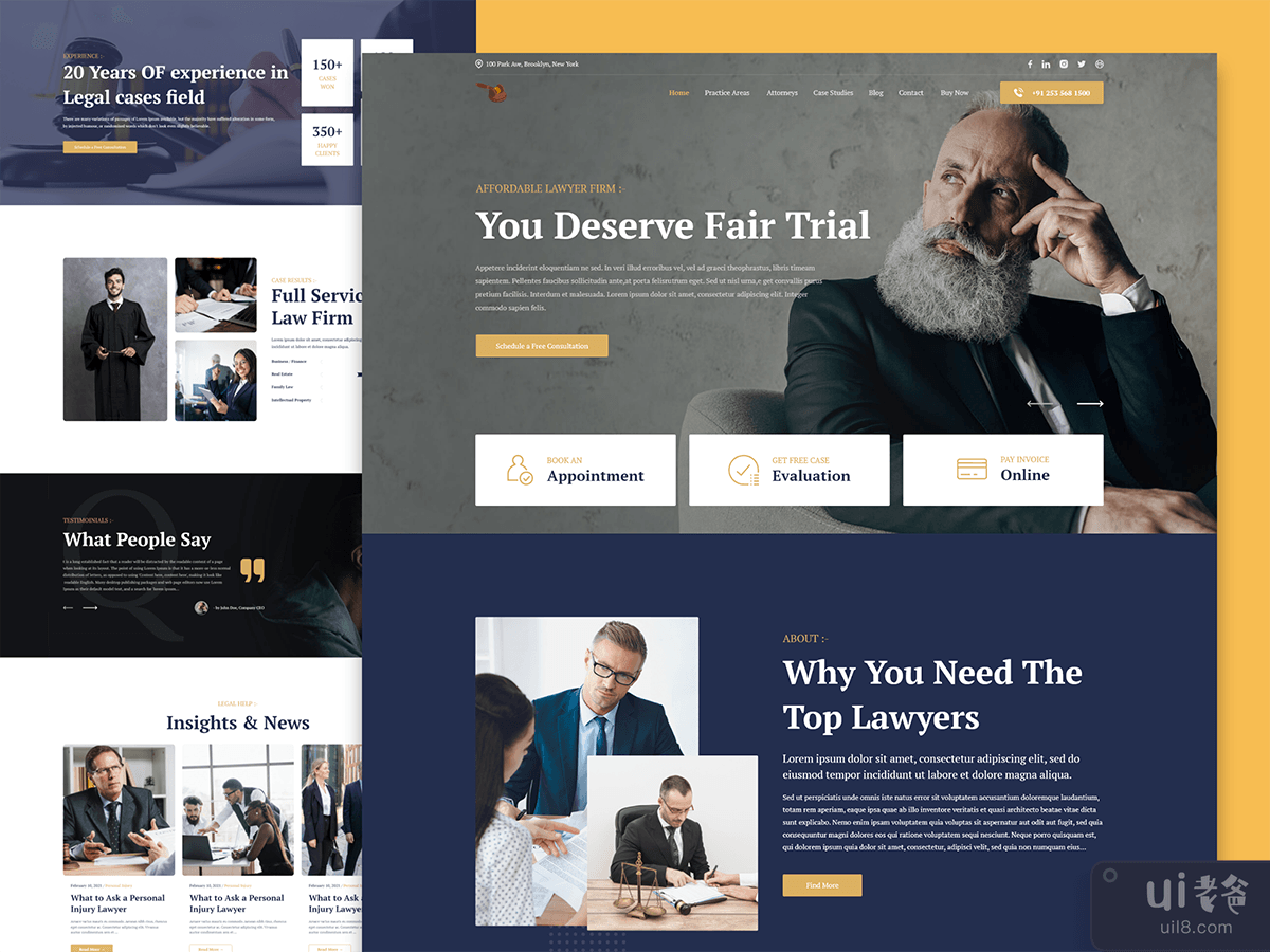 Affordable - Lawyer Landing Page