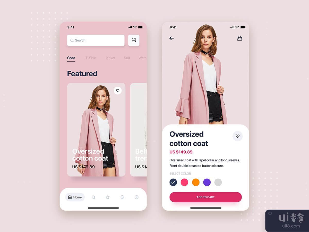 E-commerce mobile UI Concept