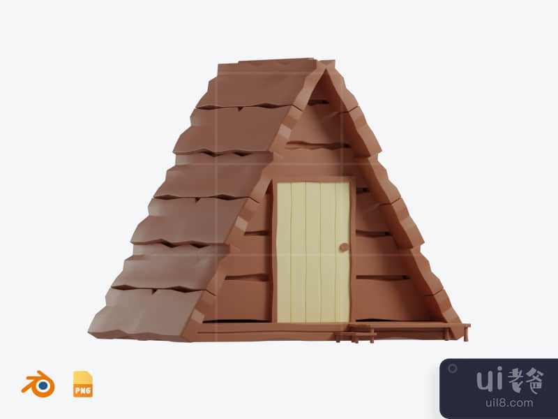 Camping House - 3D Camping Illustration Pack (front)