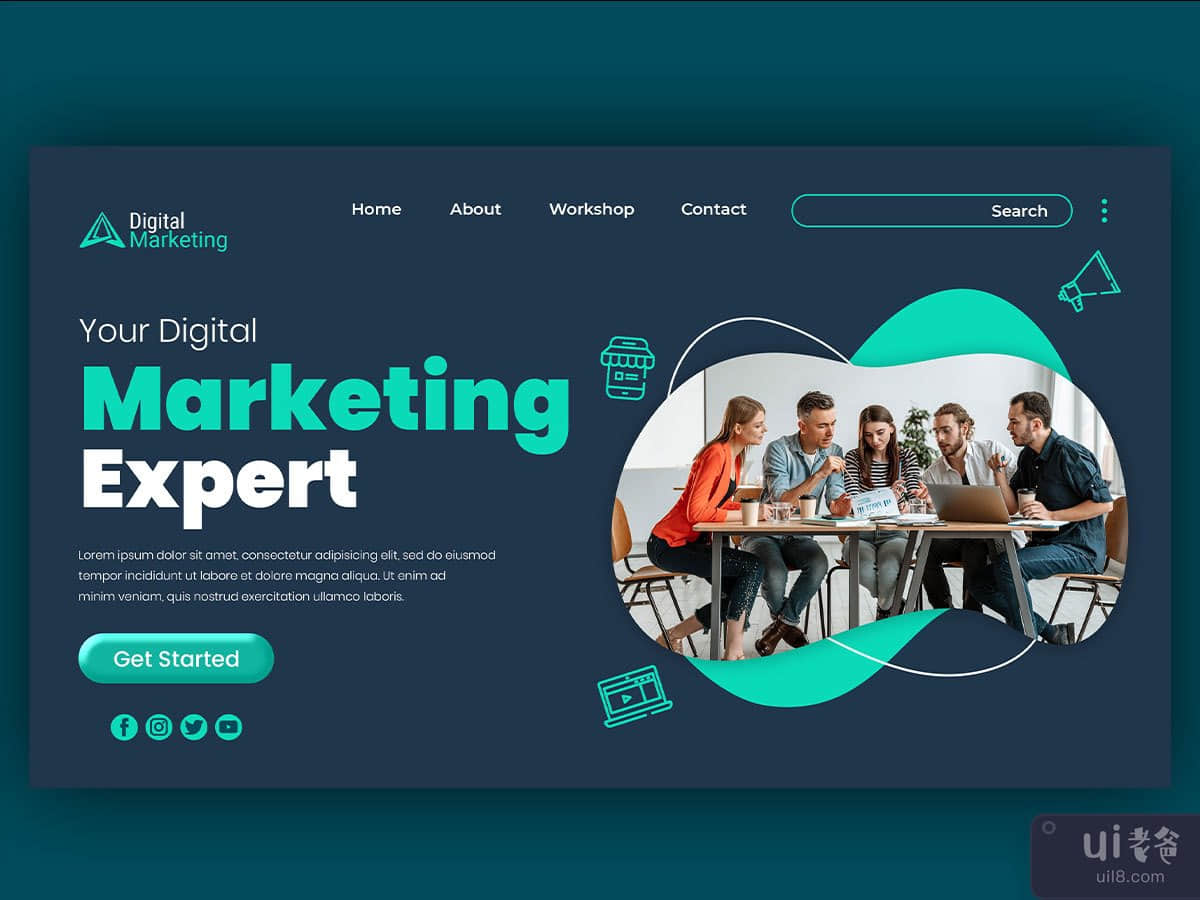 Digital Marketing Landing page Design