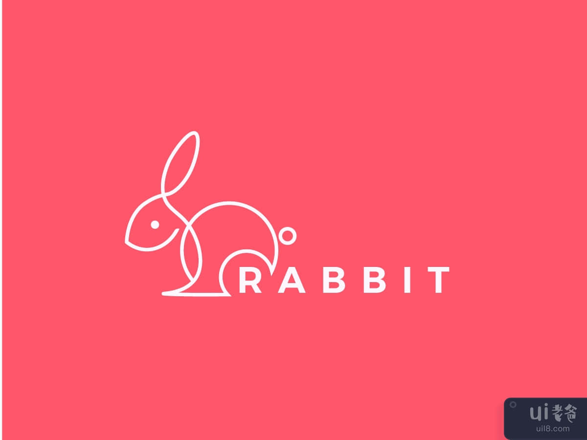 Monoline Rabbit Logo Templates
