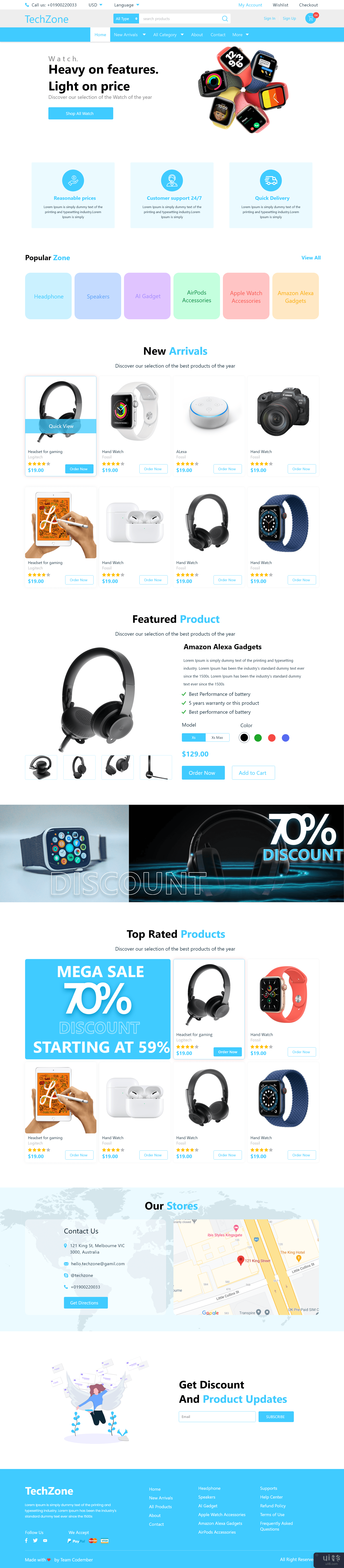 TechZone电子商务网站UI设计(TechZone eCommerce Website UI Design)插图4