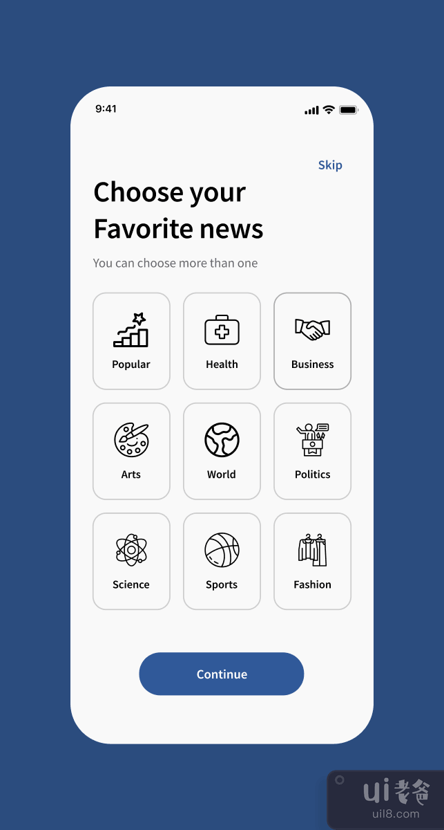 新闻应用 UI 工具包模板(News App UI Kit Template)插图3