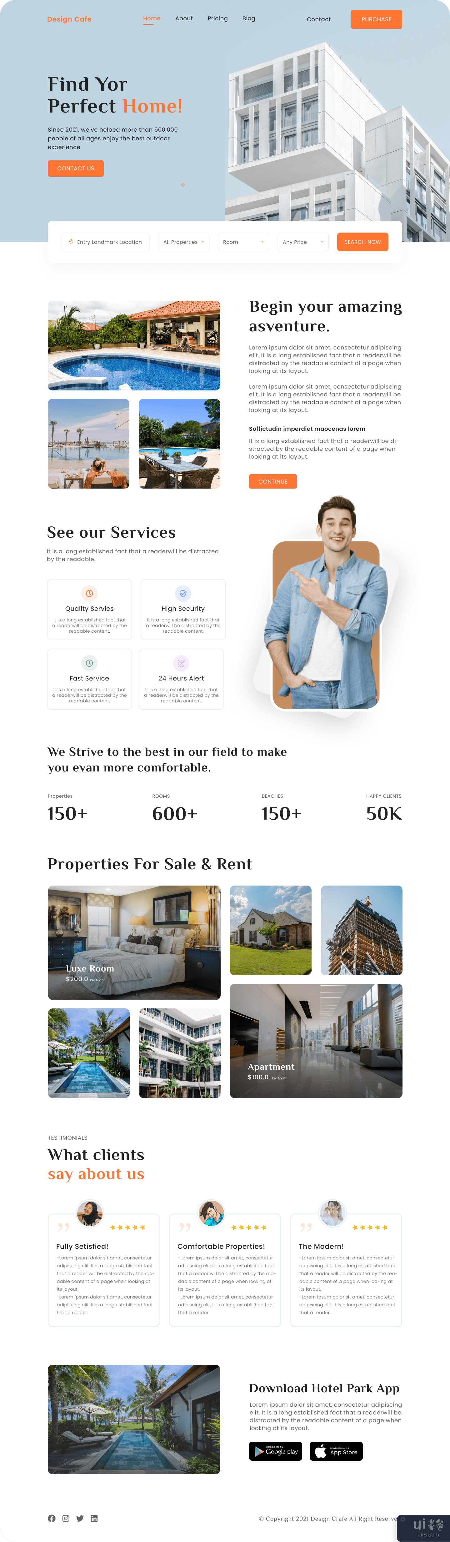 房地产登陆页面(Real Estate Landing Page)插图