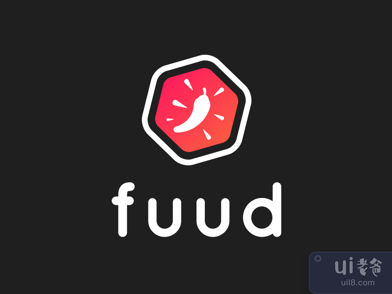 Fuud 食品和餐厅标志(Fuud Food & Restaurant Logo)插图
