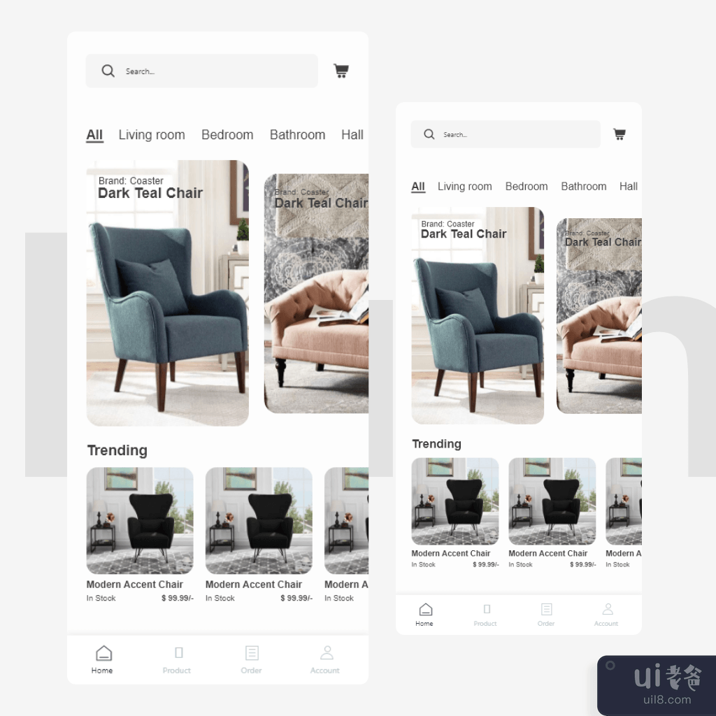 家具应用程序设计(Furniture App Design)插图