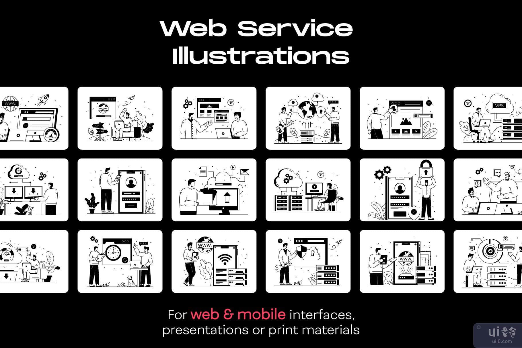 50 个 Web 服务插图(50 Web Services Illustrations)插图7