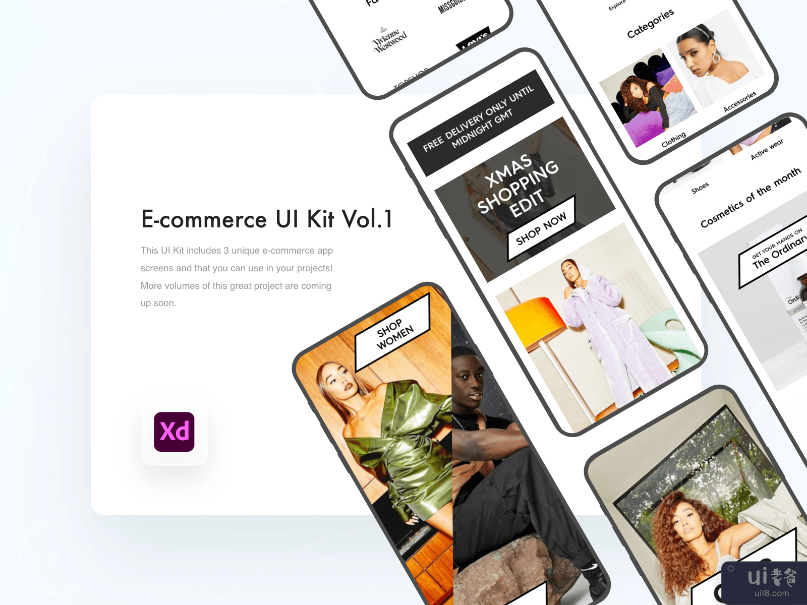 E-commerce Clothes Store App UI Kit Vol. 1