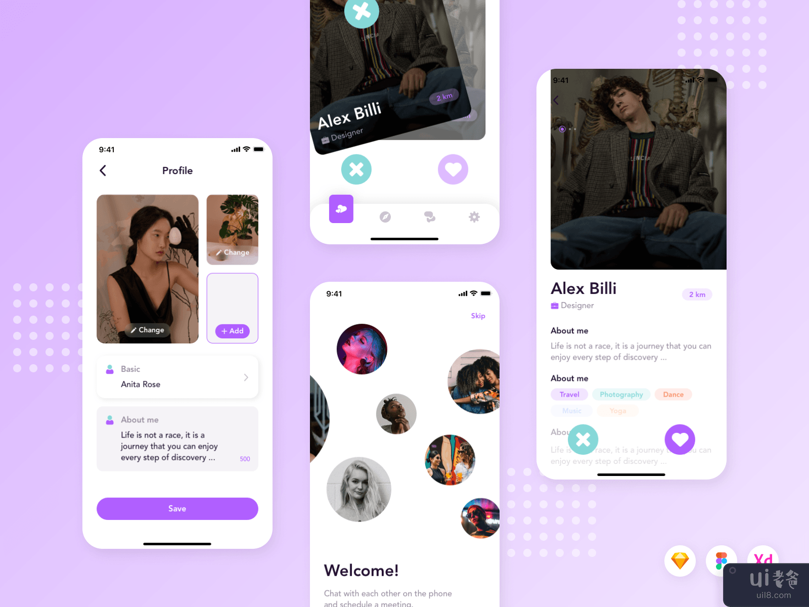 Zinlo - Dating App UI Kit #4
