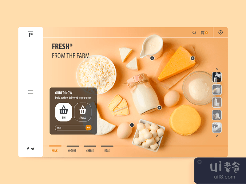Dairy Landing Page