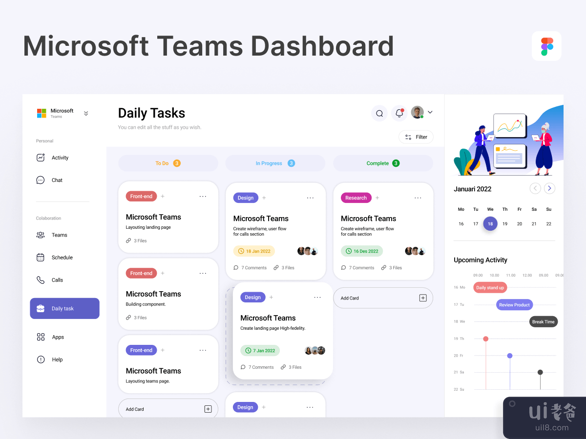 Microsoft Teams Dashboard
