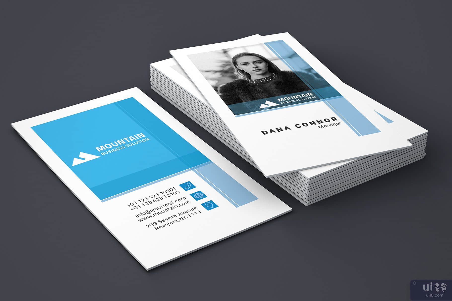Creative Business Card Template for creative agency or person(Creative Business Card Template for creative agency or person)插图3