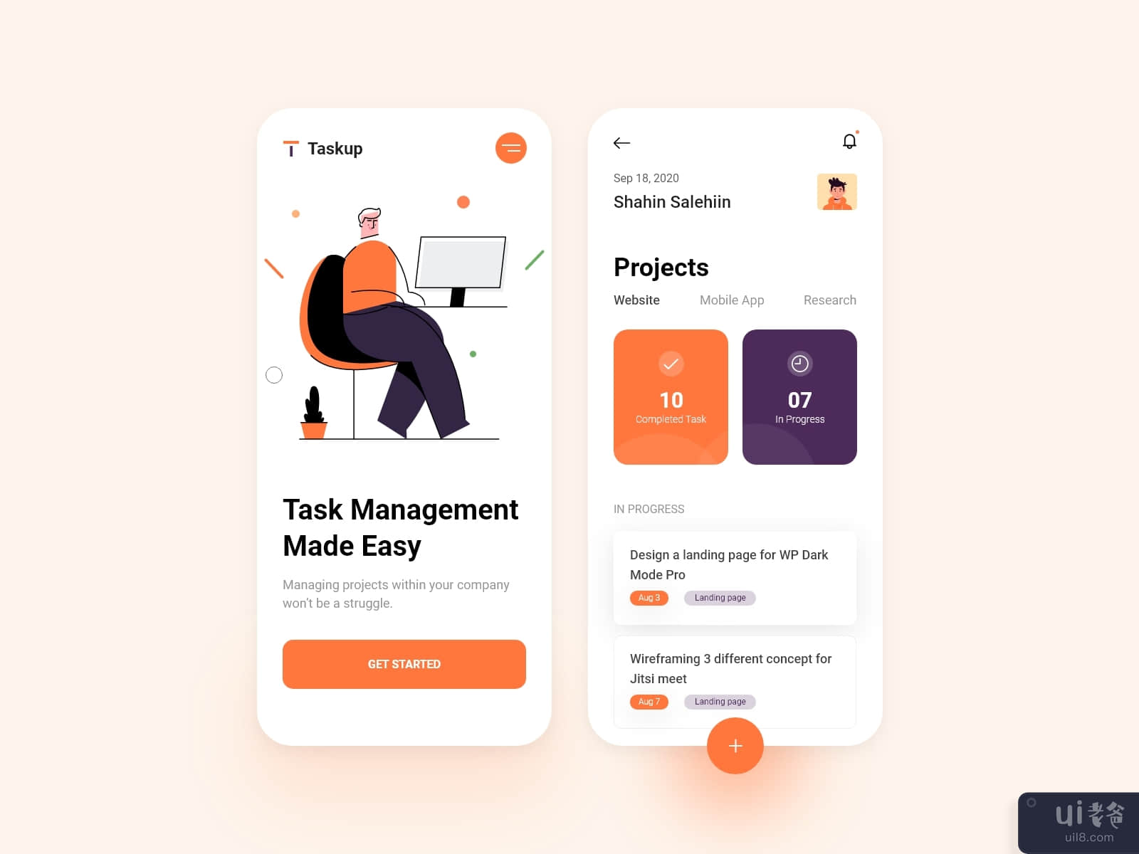 Task & Project Management App Design