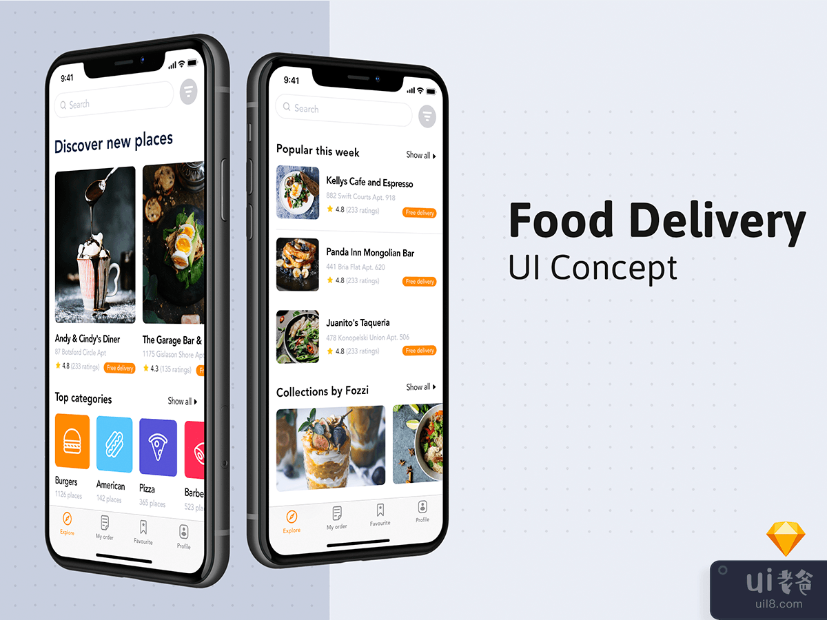 Food Delivery App UI Concept