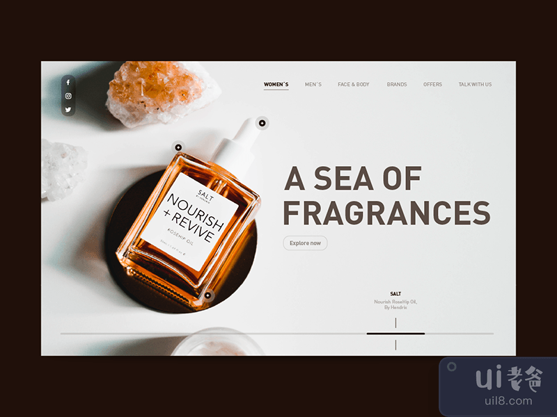 Perfume Shop Landing Page