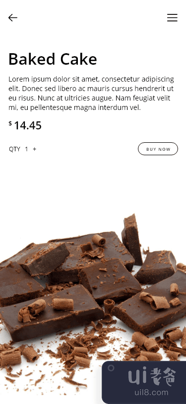 巧克力店应用界面(Chocolate Shop App UI)插图