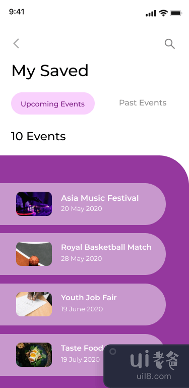 事件应用程序界面(Event App UI)插图1
