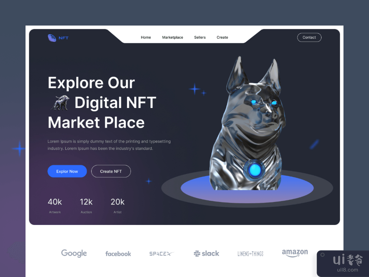 NFT 市场网站设计(NFT Marketplace Website Design)插图