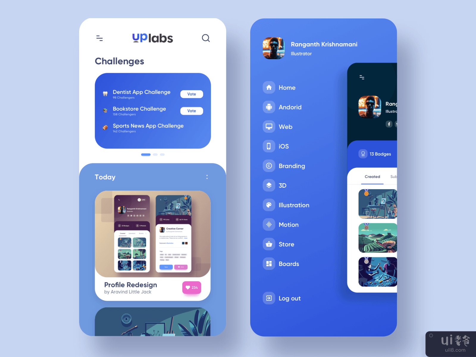 Uplabs 重新设计概念(Uplabs Redesign Concept)插图1