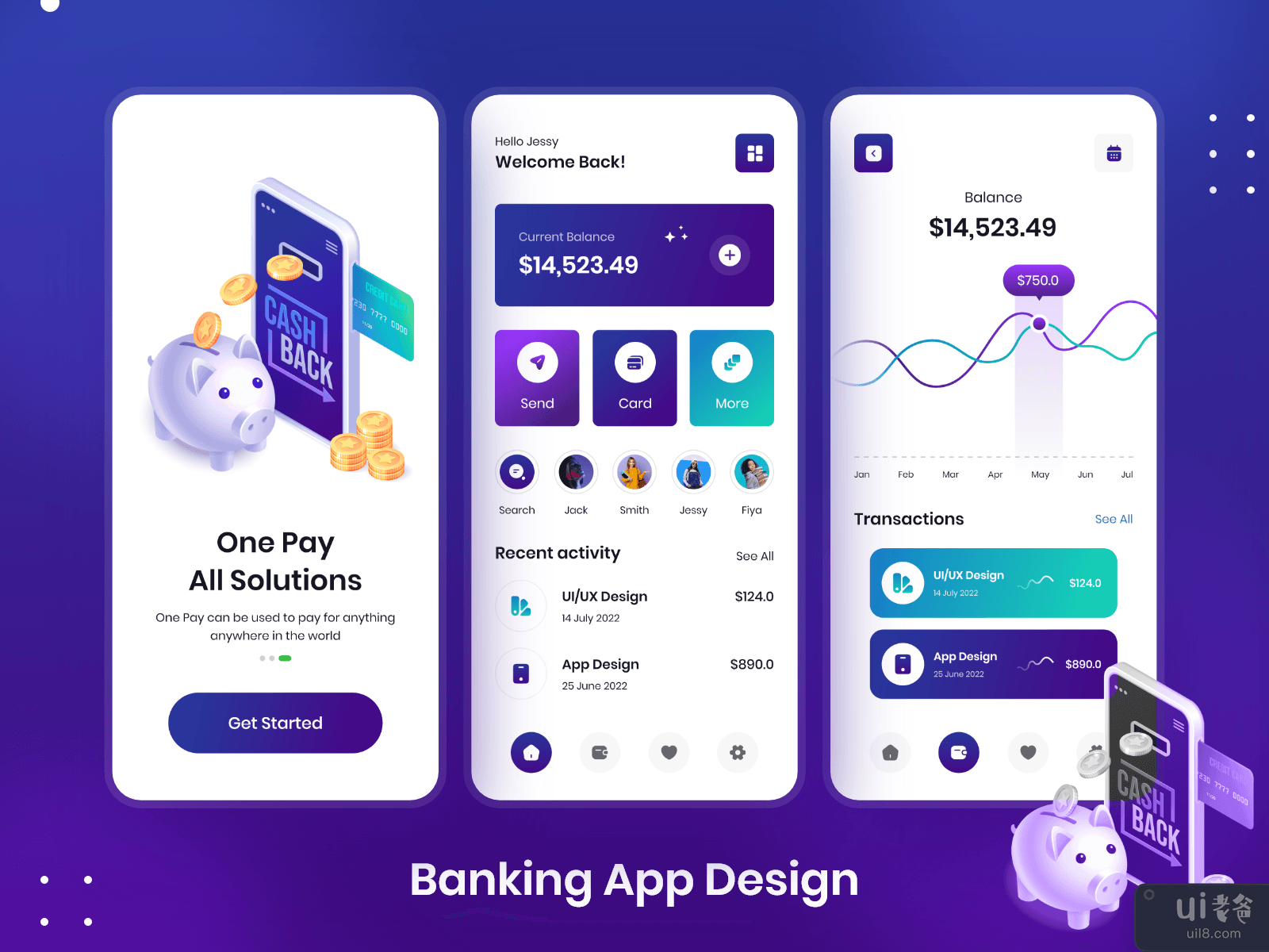 银行应用程序设计(Banking App Design)插图