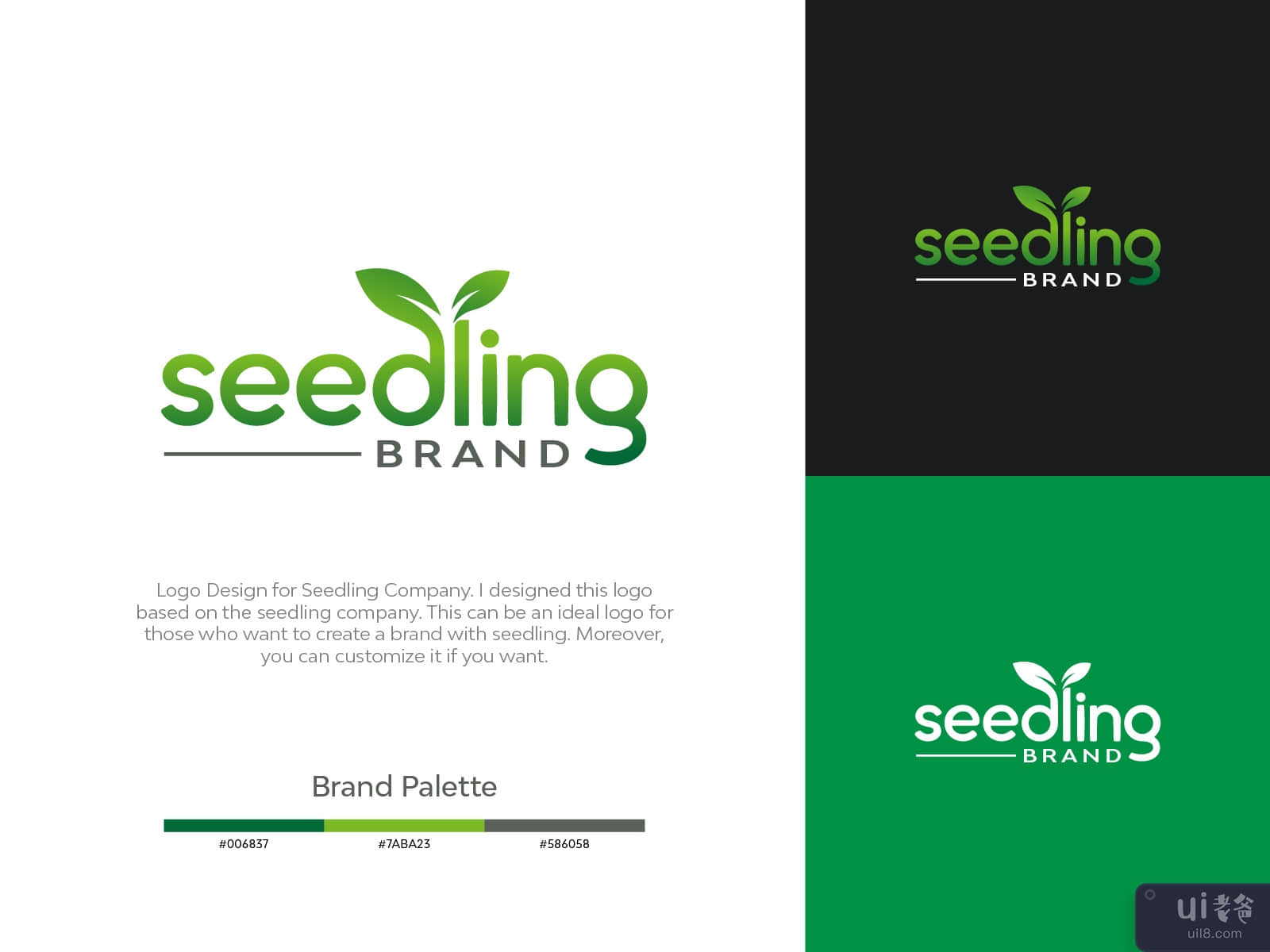 苗木品牌标志概念(Seedling Brand Logo Concept)插图