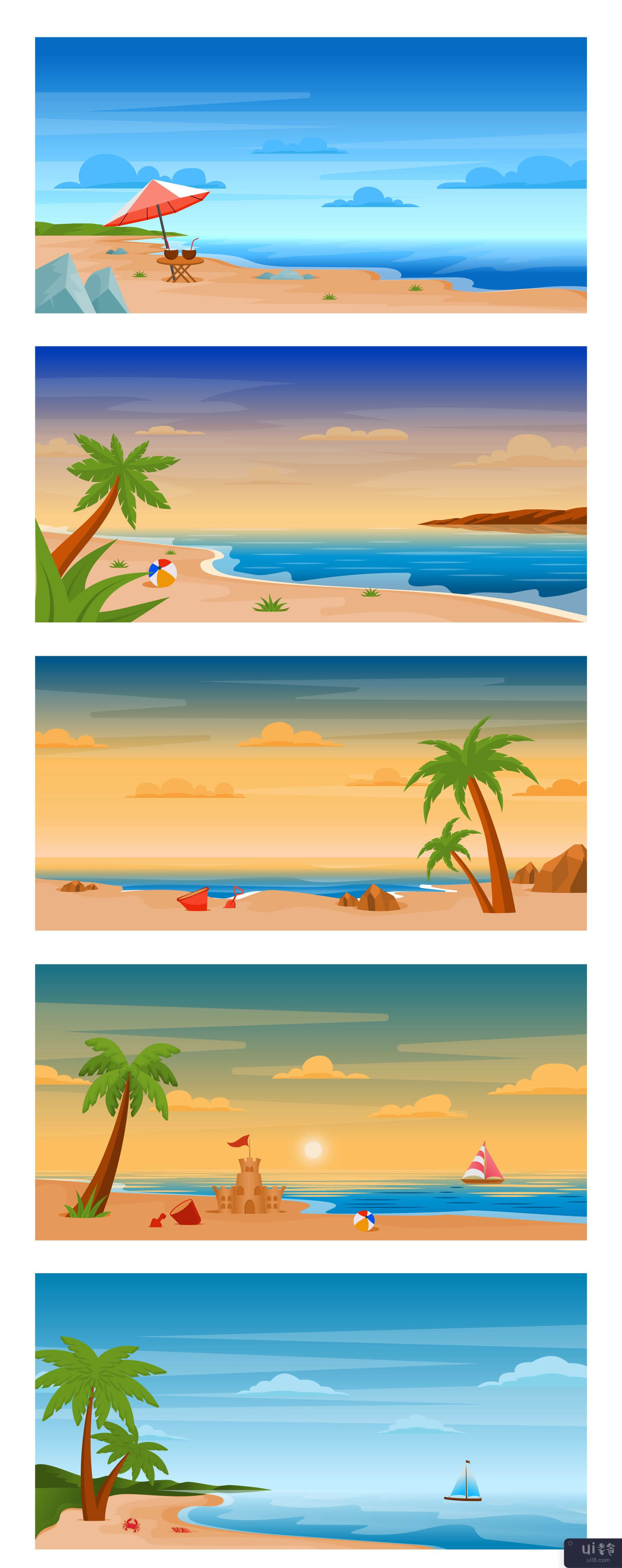 25个大海和海滩背景(25 Sea and Beach Backgrounds)插图3