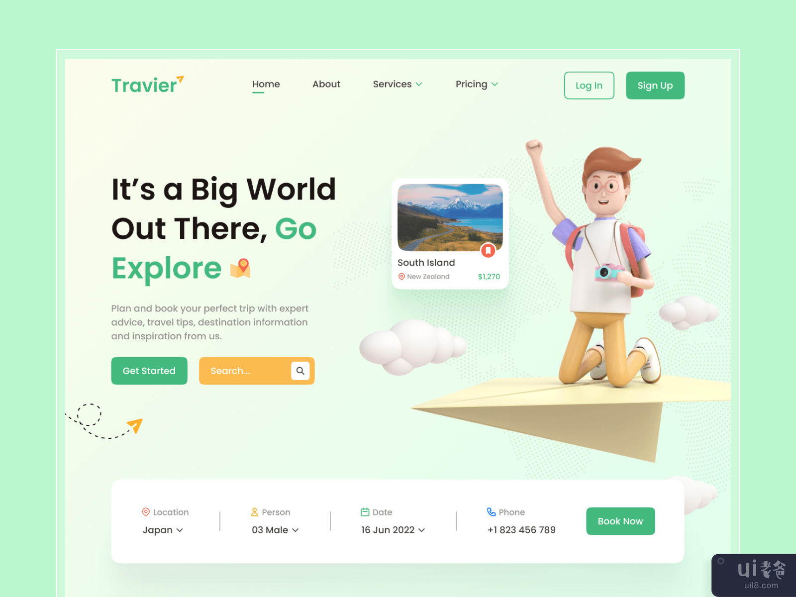 Travel Agency Landing Page