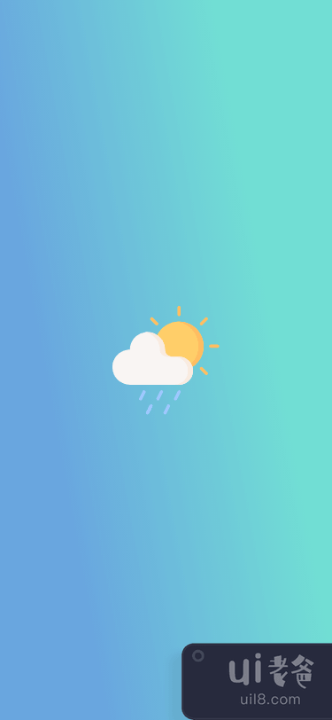 现代天气应用程序 UI 概念(Modern Weather app Ui Concept)插图1