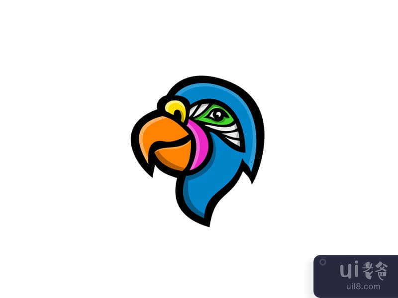 Parrot Head Mascot