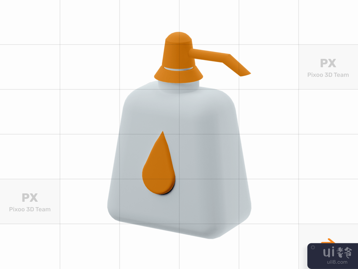 SehatYuk - 3D Healthcare Illustration Pack _ Soap Pump