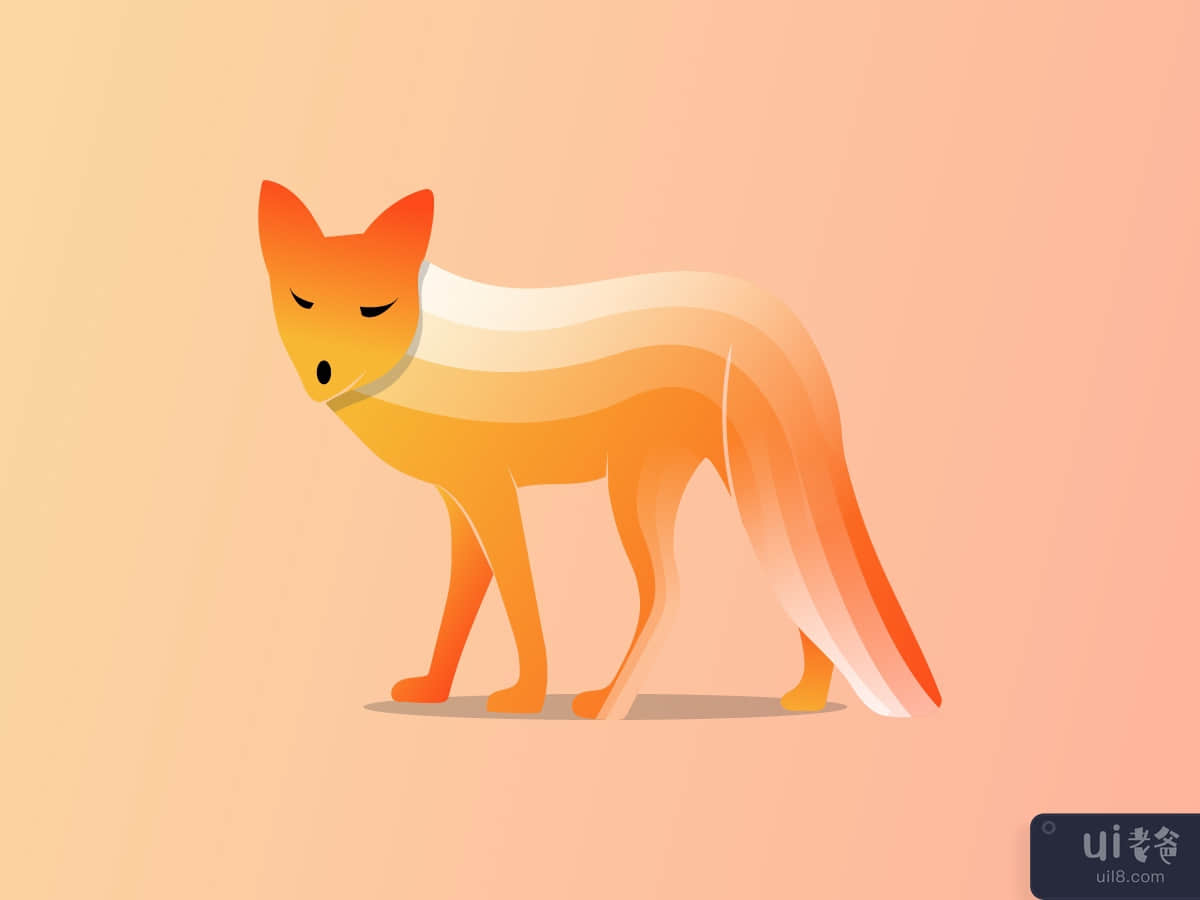 Fox logo design,fox illustration