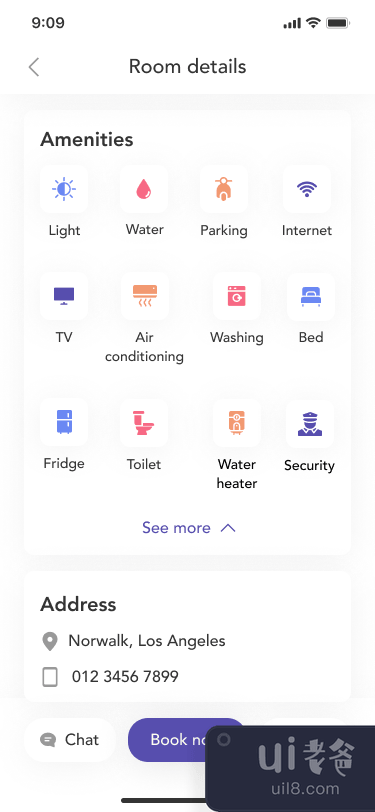 RentHouse - 简单的家庭搜索移动应用程序 UI 套件(RentHouse - Simply Home Search Mobile App UI KIT)插图