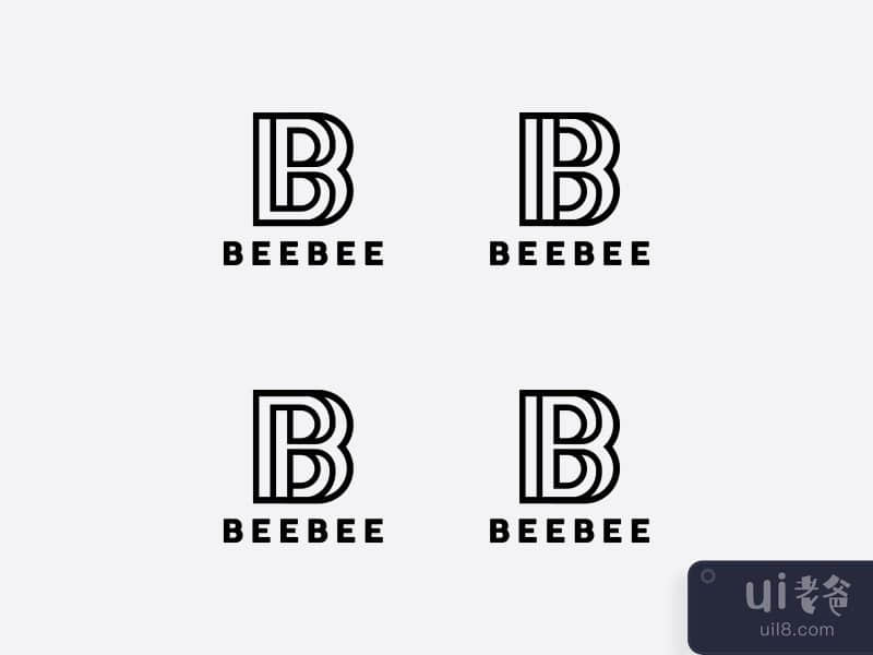 Initial letter B logo collection vector design template