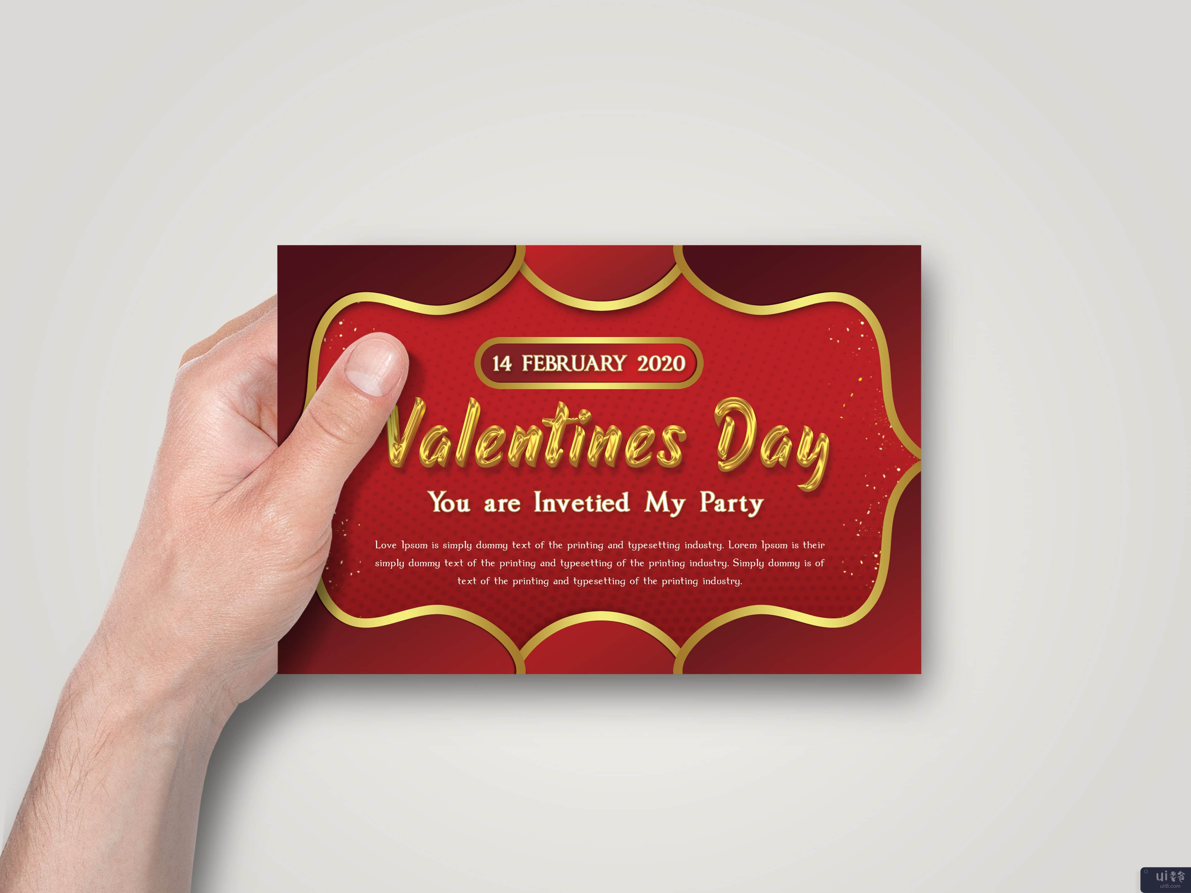 情人节明信片(Valentines Day Postcard)插图