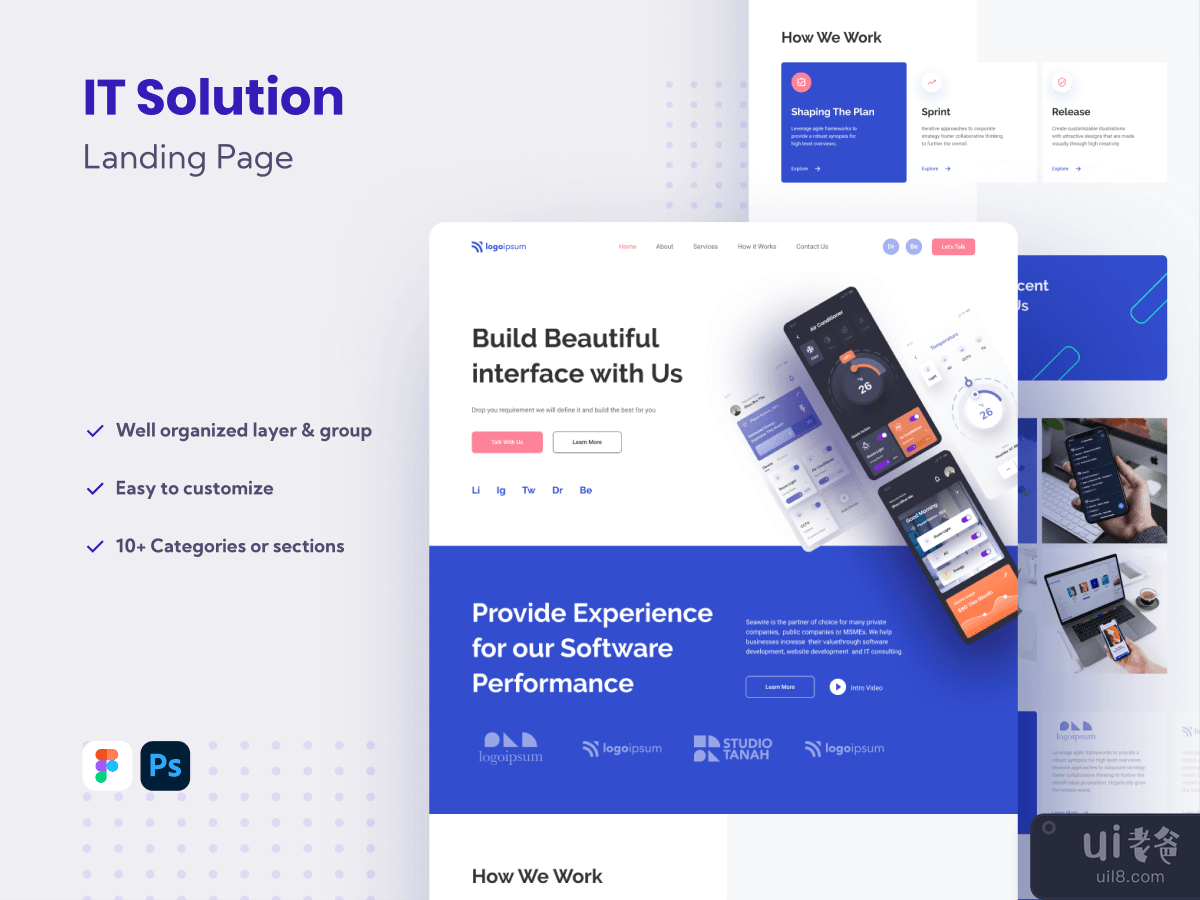 IT Solution Website Landing Page