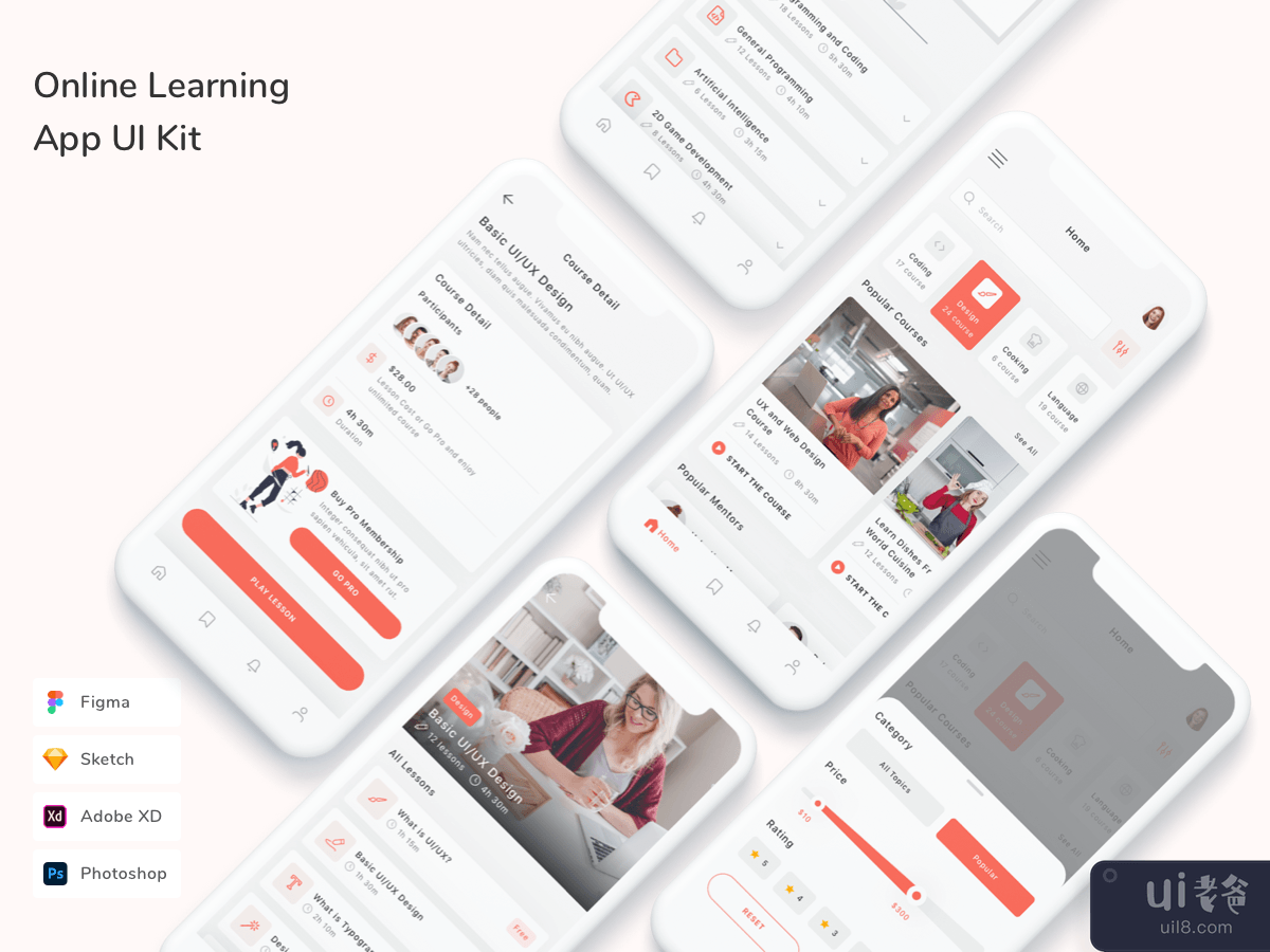 Online Learning App UI Kit
