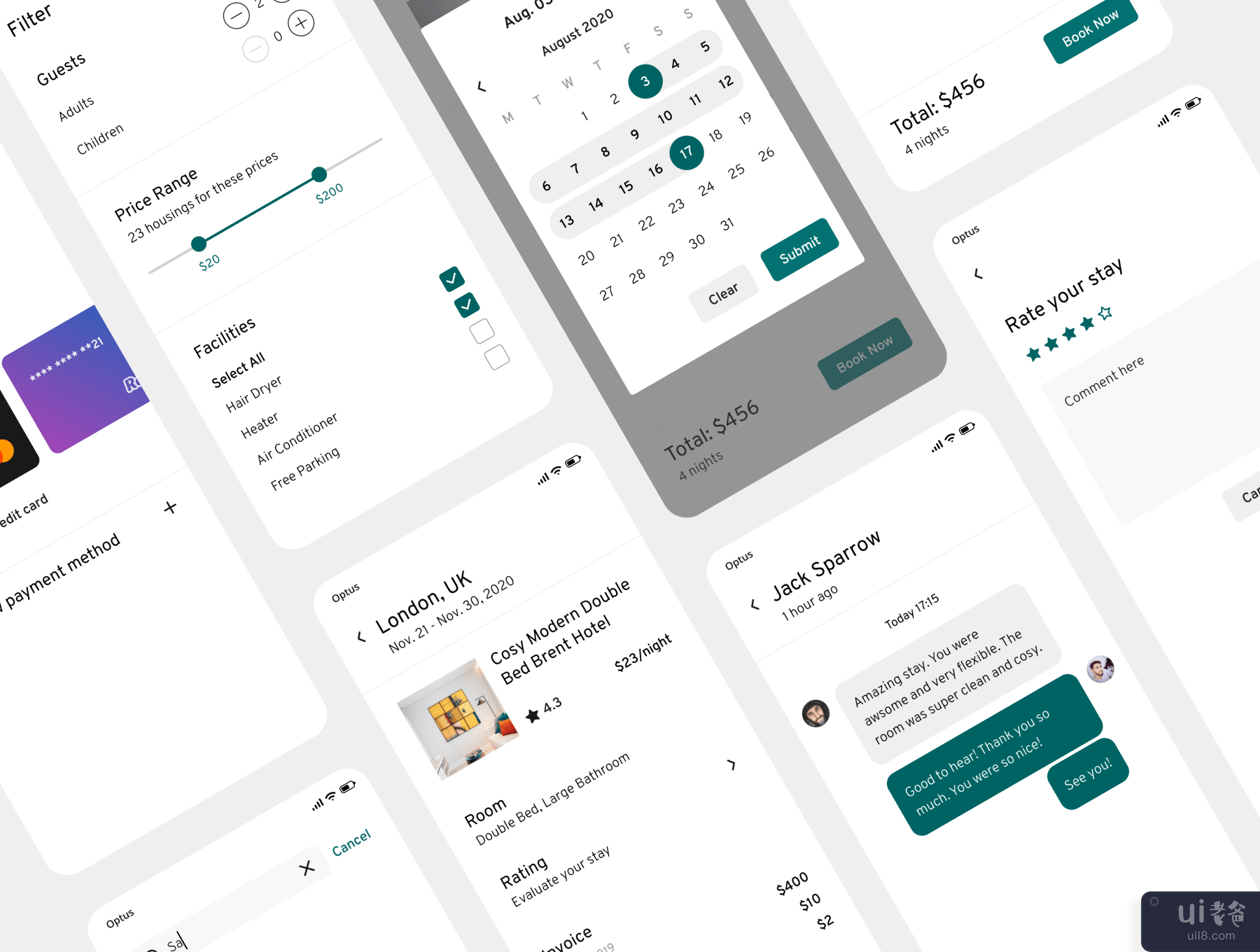 Midori 旅行用户界面套件(Midori Travel UI Kit)插图