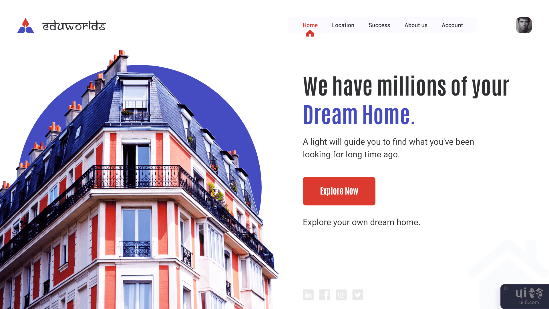 梦想之家登陆页面(Dream Home Landing Page)插图
