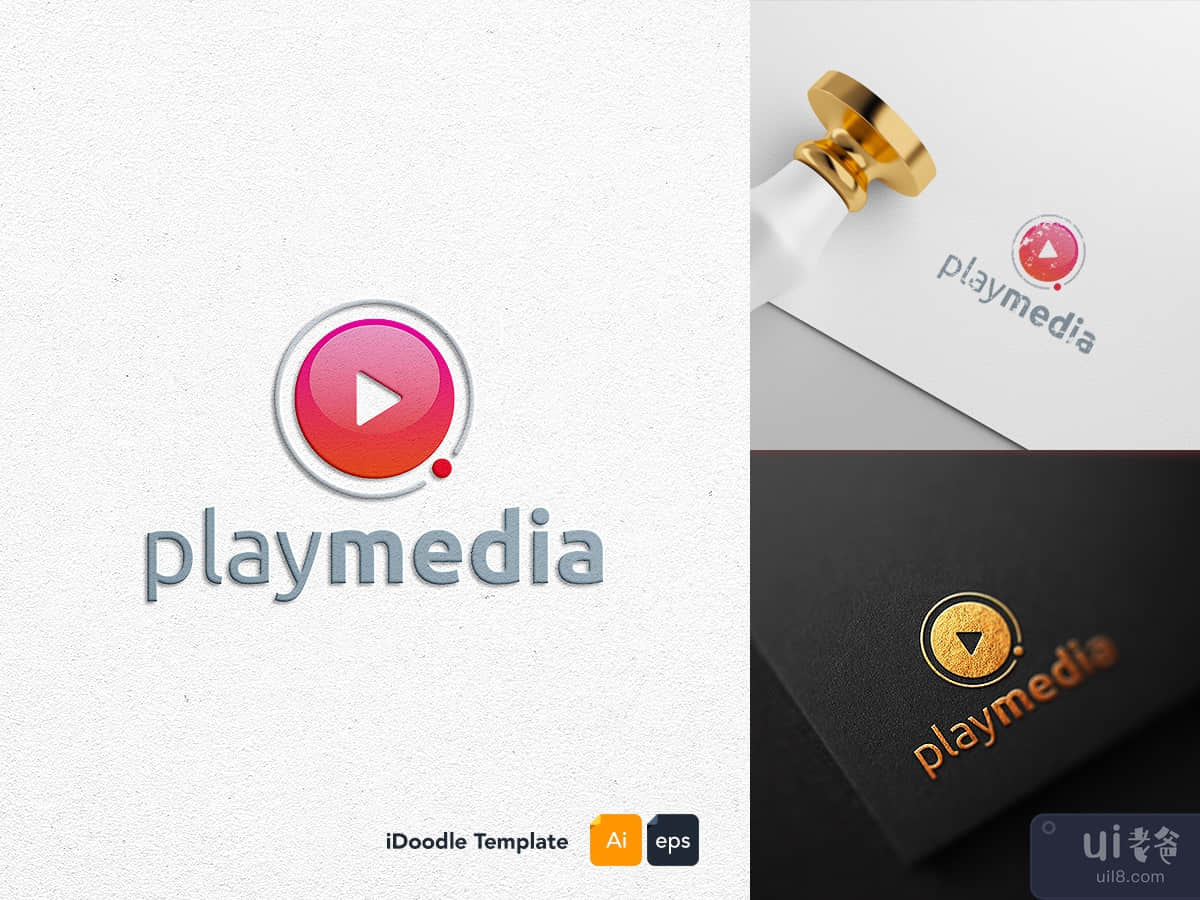 Play media logo template