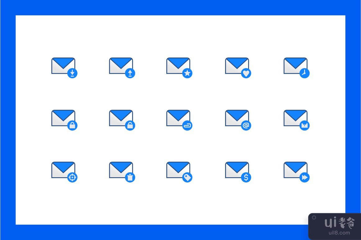 电子邮件图标集(Email Icons Set)插图1