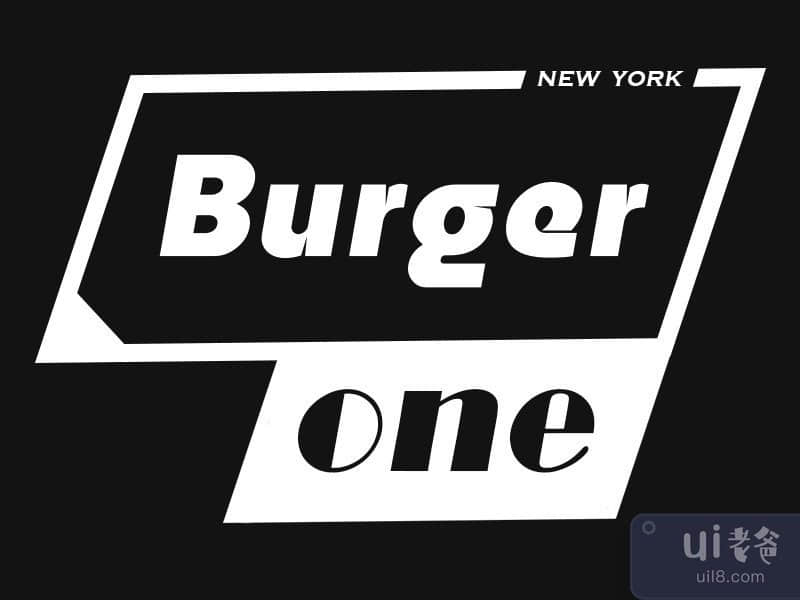 Professional Logo Concept for "Burger one".