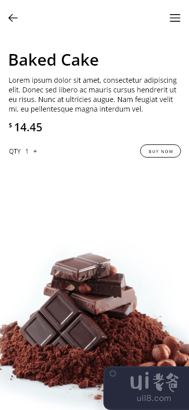 巧克力店应用界面(Chocolate Shop App UI)插图1