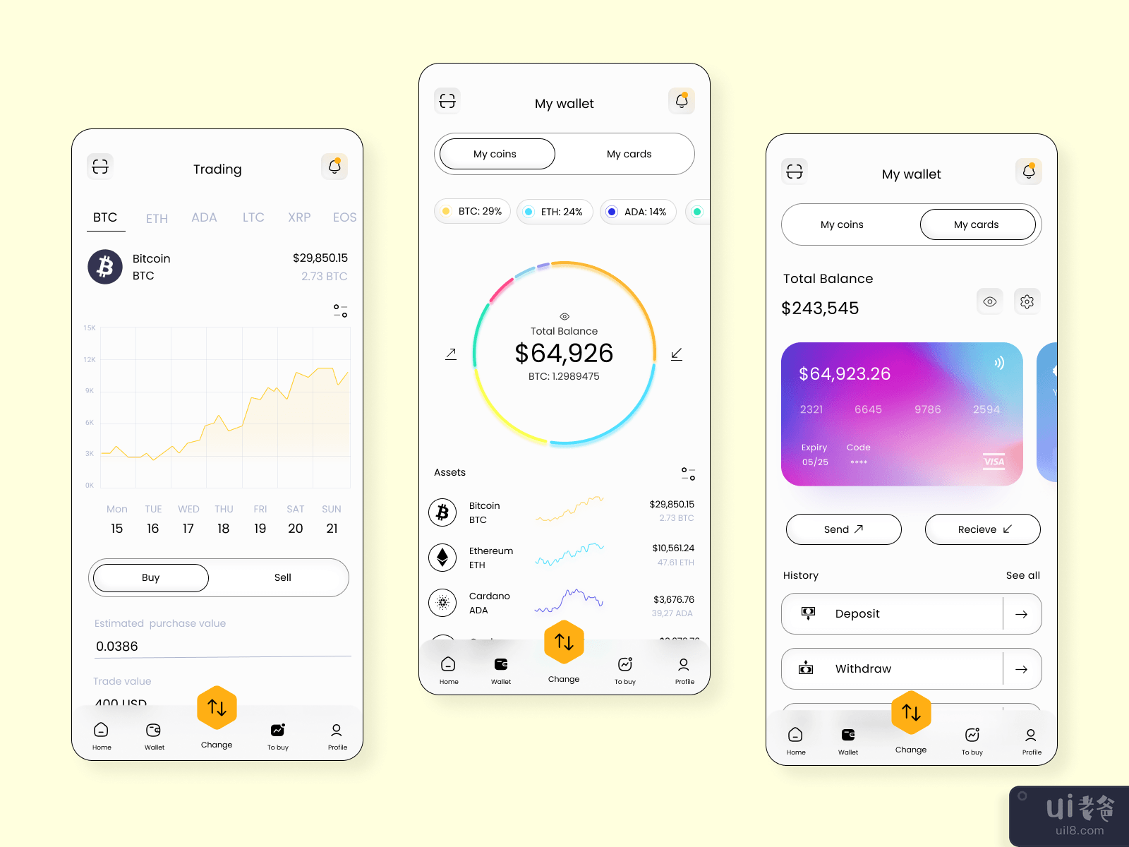 Cryptocurrency app